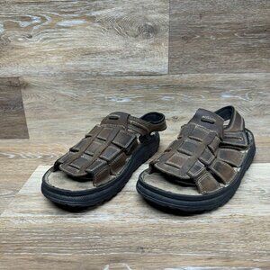 Sketchers Brown Leather Chunky Rubber Sole Gladiator Fisherman Sandals Men\'s‎ 10 Skechers | Shoes | Skechers Gladiator Fisherman Brown  main image 3